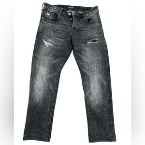 Scotch Soda Jeans Ralston Mens 30x30 Gray Denim Button Fly Slim Fit Stretch